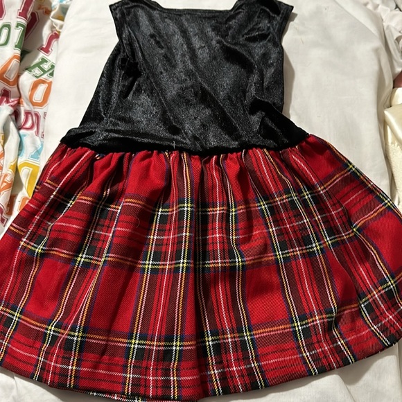 Blueberi boulevard Red Plaid Coat & Dress - Picture 3 of 5